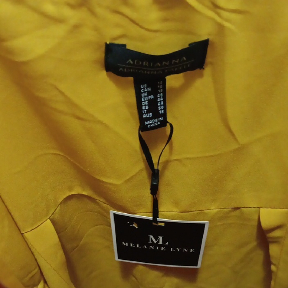 Adrianna Papell Gold Dress NWT - Picture 2 of 4
